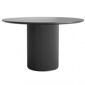 Обеденный стол Olberg 90 черный МДФ/эмаль