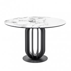 Обеденный стол Sodal D120 светлая керамика