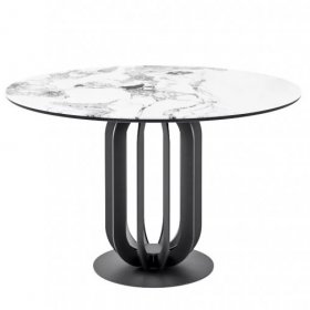 Обеденный стол Sodal D140 светлая керамика