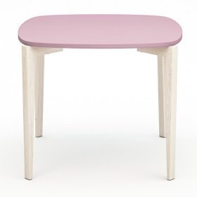 Обеденный стол Smooth Compact дуб беленый/розовый