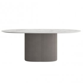 Обеденный стол Olberg 160*90 светлая керамика