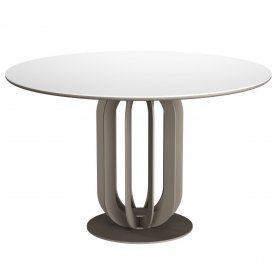 Обеденный стол Sodal D120 Titan белая керамика
