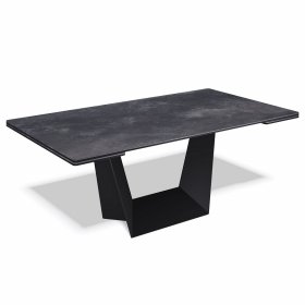 Стол обеденный Ken KM1600 черный/керамика черная