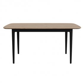 Обеденный стол TP1 160х90 см (натуральный дуб/черный)