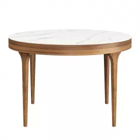 Круглый стол Allegro D110 матовая белая керамика