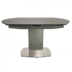 Стол обеденный Hloya раскладной керамический серый